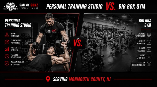 Personal Training Studio vs. Big Box Gym in Monmouth County, NJ